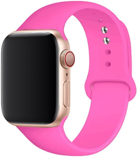 Silicone Strap Apple Watch Bands